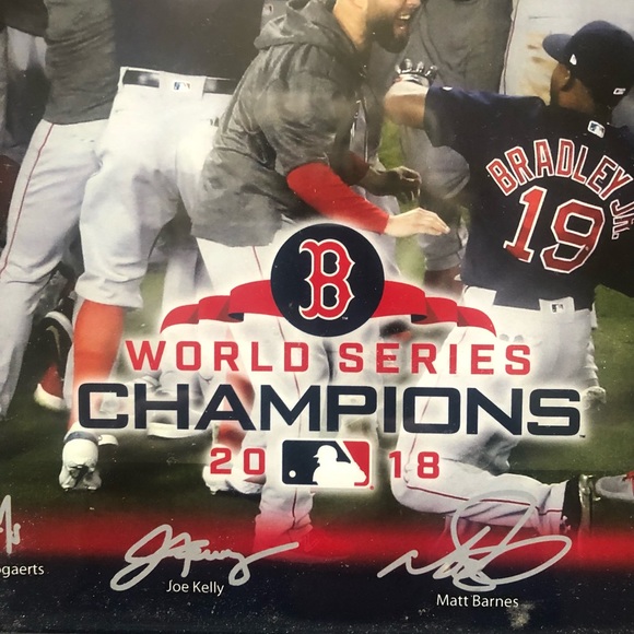 Man Cave Boston Red Sox 2018 World Series Framed Photo Highland Mint Ltd. Ed. - Picture 2 of 10